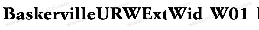 BaskervilleURWExtWid W01 Rg字体转换